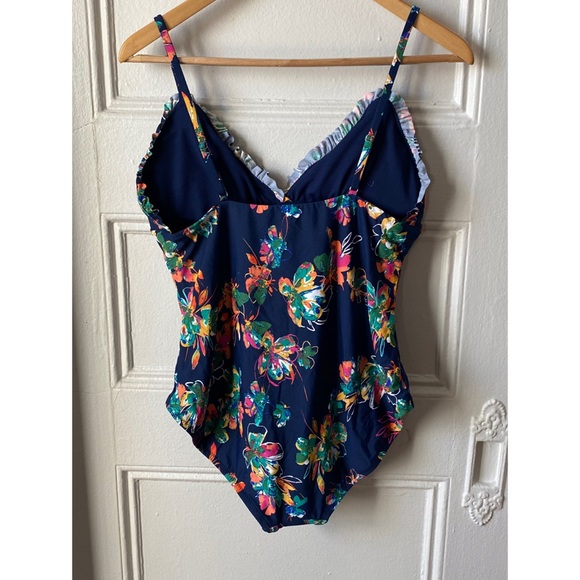 Sea Angel Floral Printed One Piece Bathing Suit - Picture 2 of 5